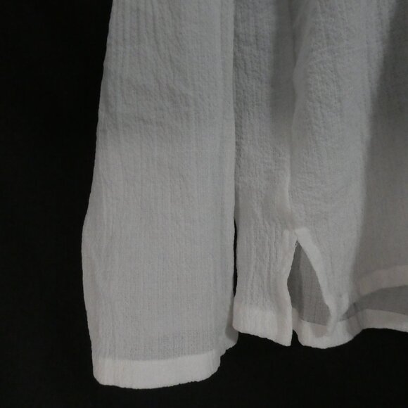 SLOK | xxl | Textured Long Sleeve African Shirt | Embroidered Front Detail - Picture 7 of 15